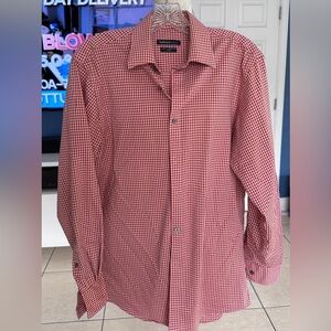 Van Heusen Red Checkered Men's Shirt